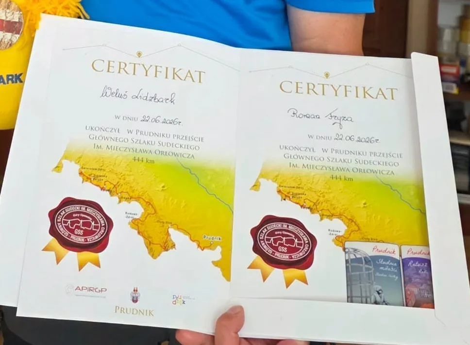 Sukces Romana Fryzy z Lidzbarka na Głównym Szlaku Sudeckim