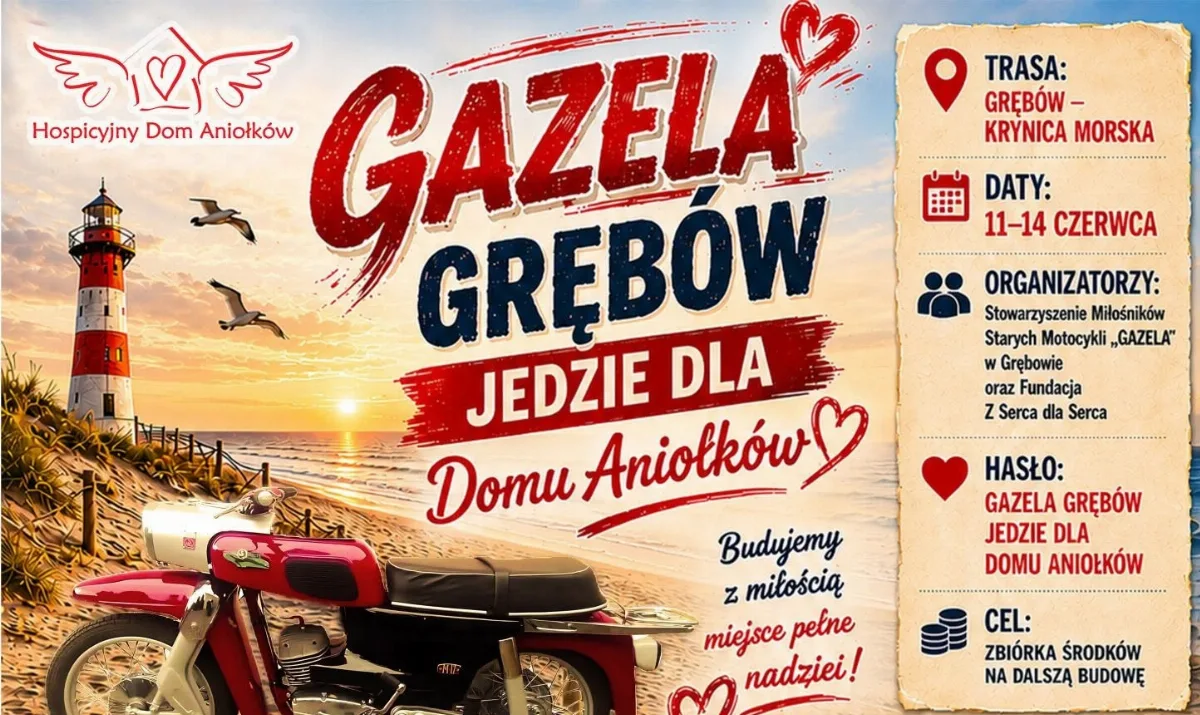 Lidzbark wspiera charytatywną wyprawę motocyklową