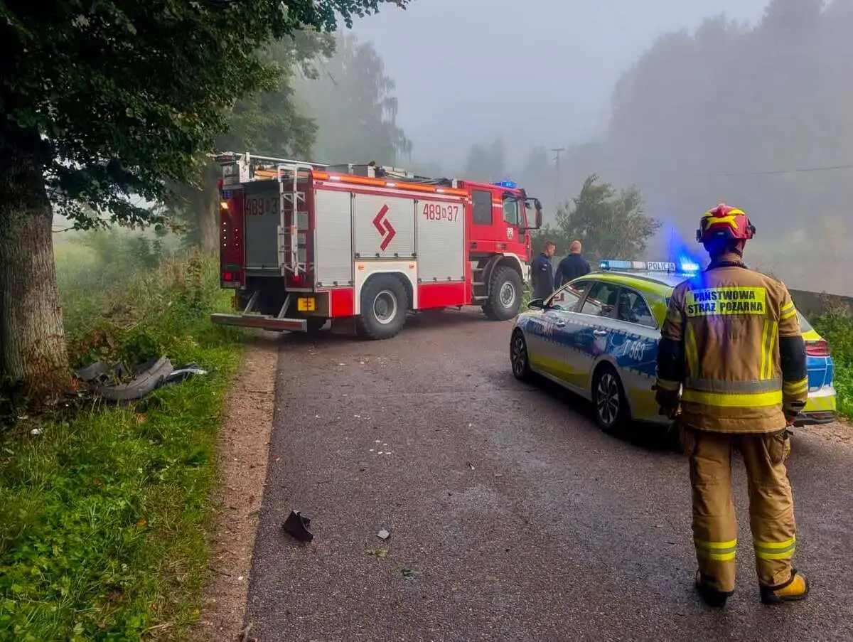 Wypadek drogowy w Lejławkach Małych z tragicznymi skutkami