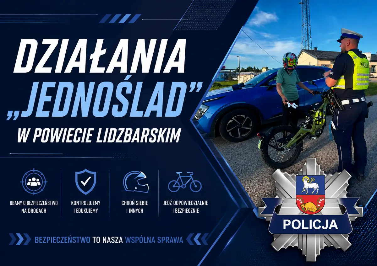 Policja w Lidzbarku Warmińskim przeprowadziła akcję „Jednoślad”