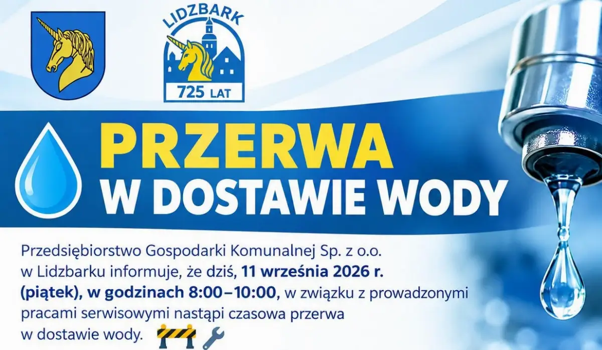 Czasowa przerwa w dostawie wody