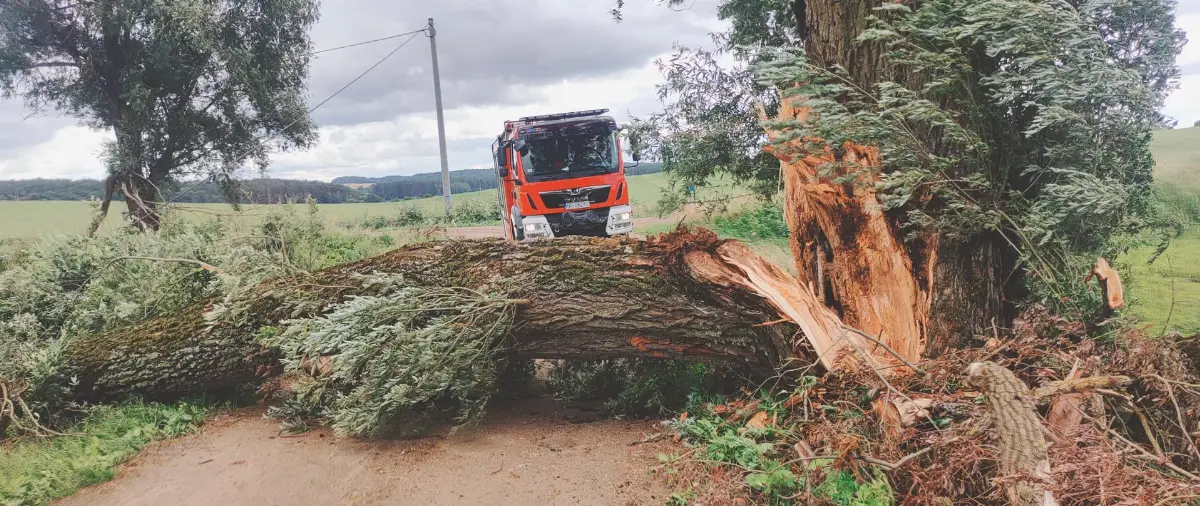 Intensywna praca strażaków w powiecie lidzbarskim