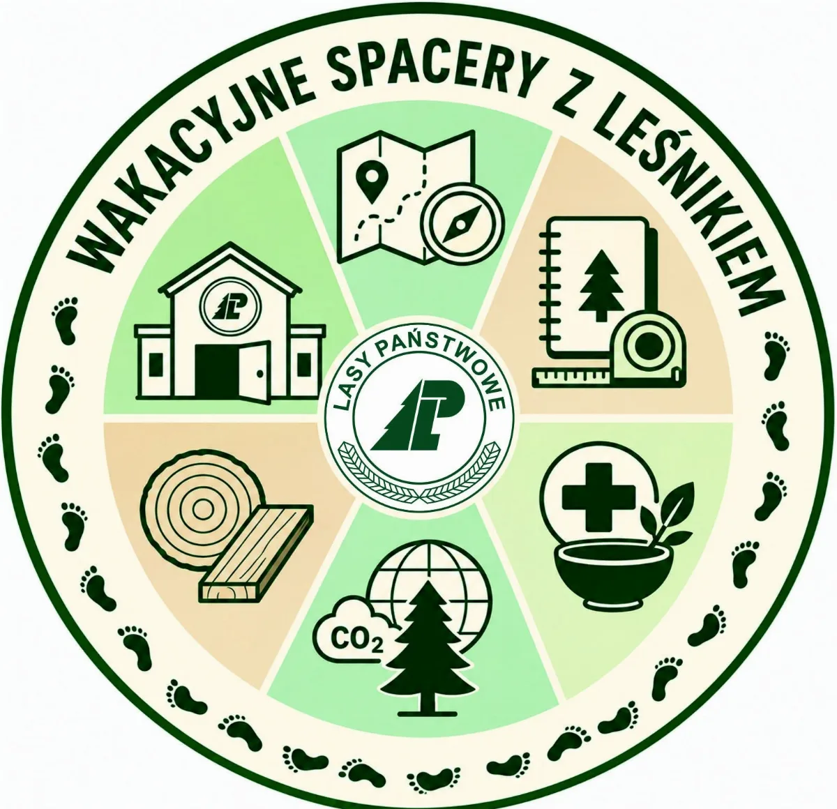 Wakacyjne spacery z leśnikiem organizowane przez Nadleśnictwo Lidzbark