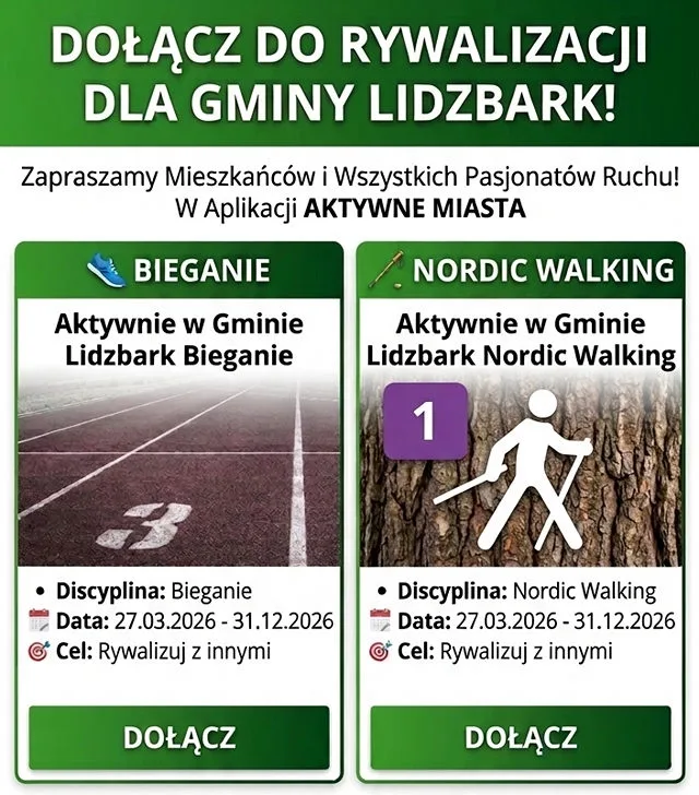 Aktywność w Gminie Lidzbark