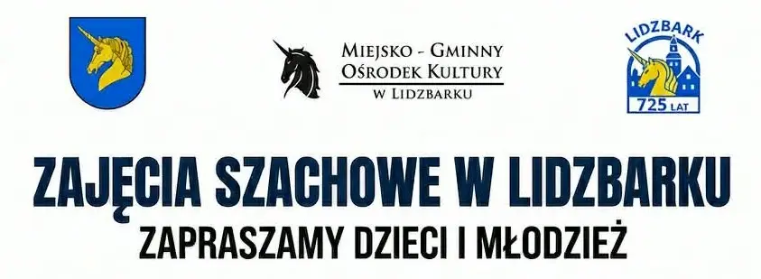 Zajęcia szachowe w MGOK Lidzbark już 16 września 2026 roku