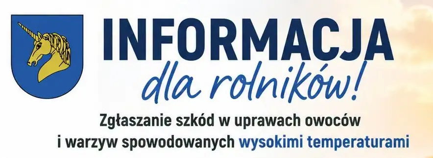Zgłaszanie szkód w uprawach owoców i warzyw w Gminie Lidzbark