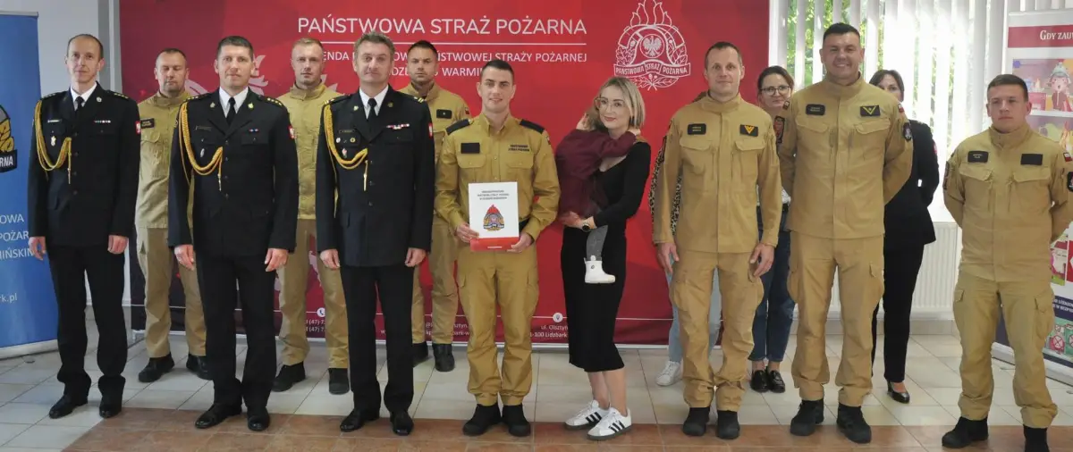 Nowy strażak złożył ślubowanie w Lidzbarku Warmińskim